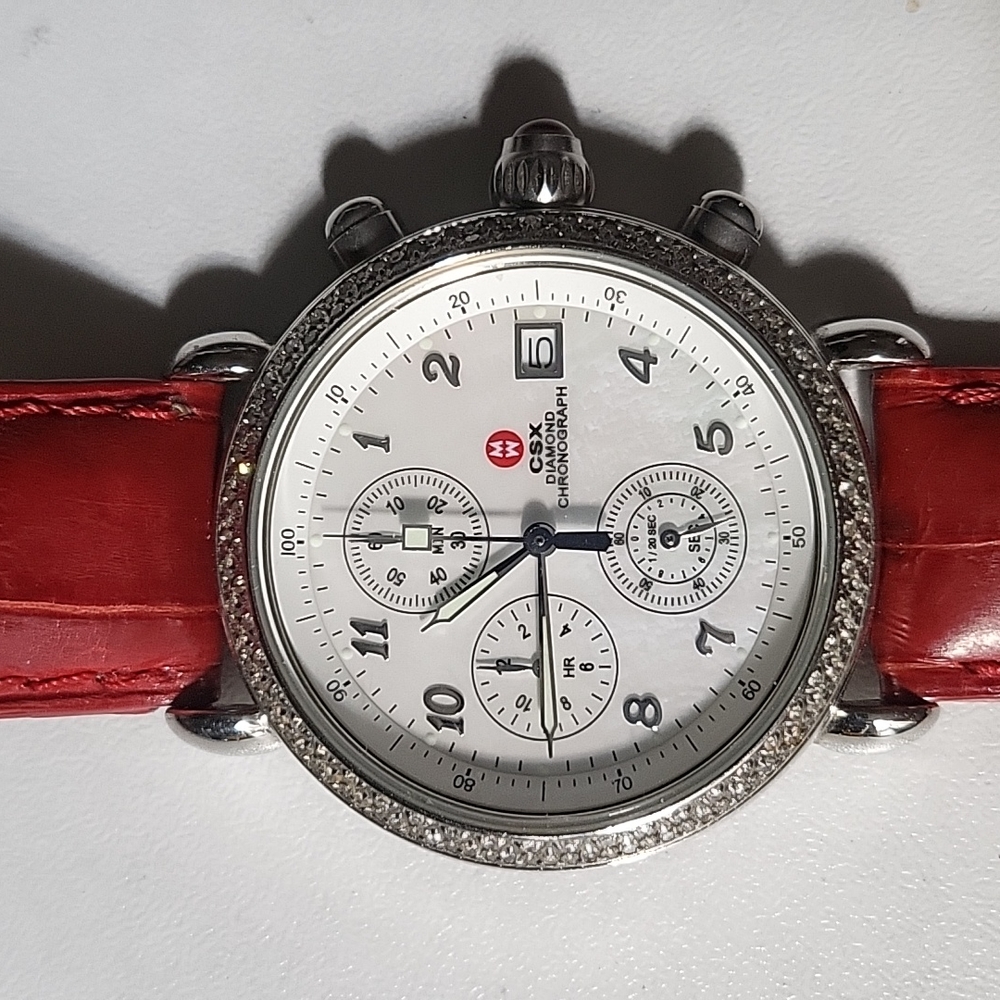 ***SOLD***Michele Watch Csx with Diamonds
